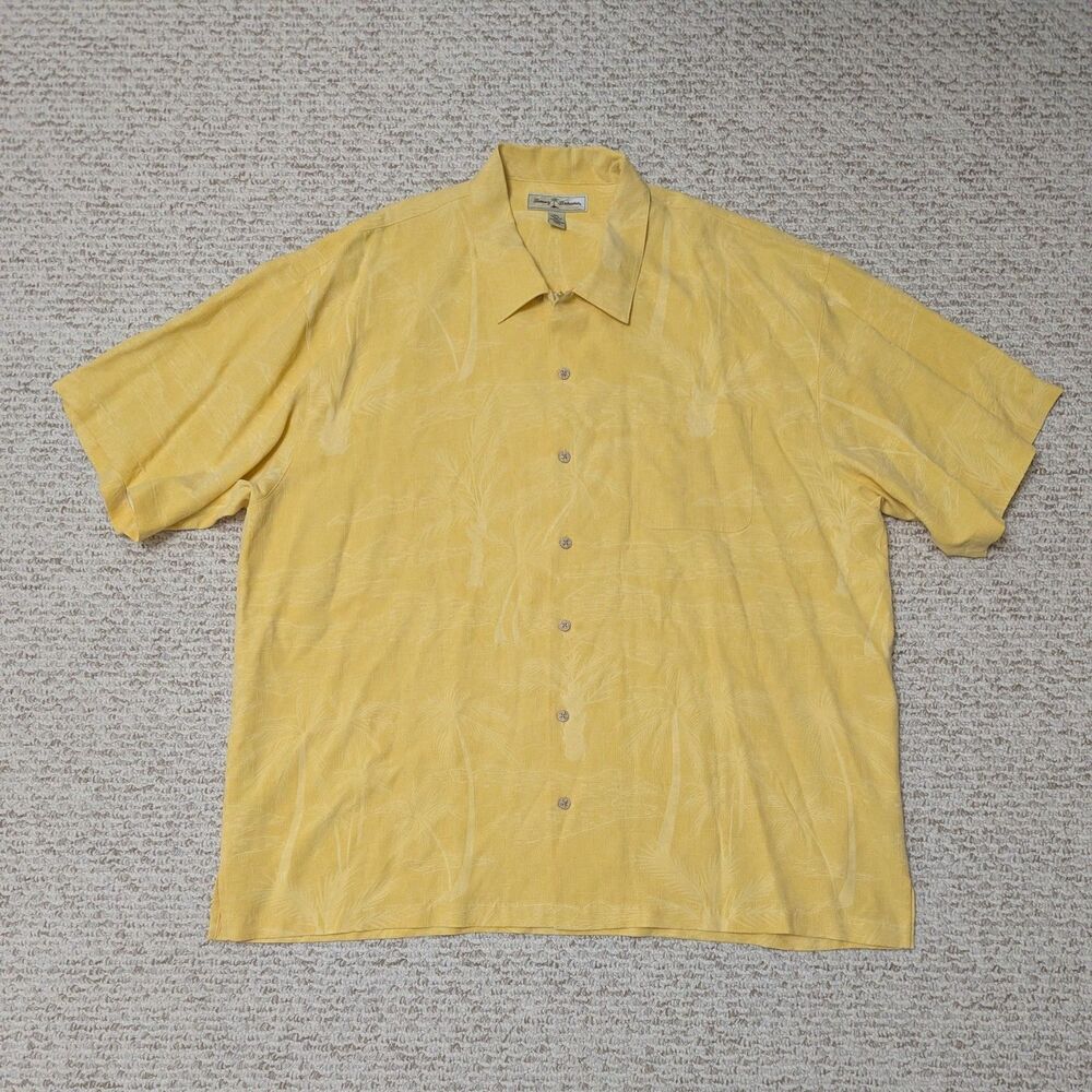 Tommy Bahama Mens Sz XXL 100% Silk Button Up Shirt - Picture 1 of 3